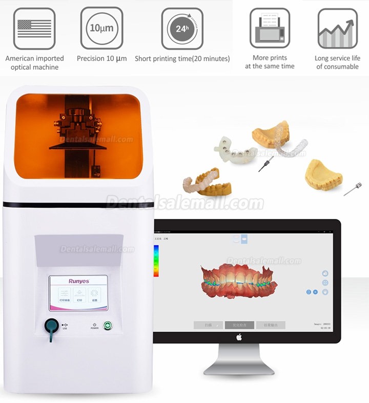 Runyes Dental 3D Printer 3D Printing Machine DLP Digital Light Procession Printer